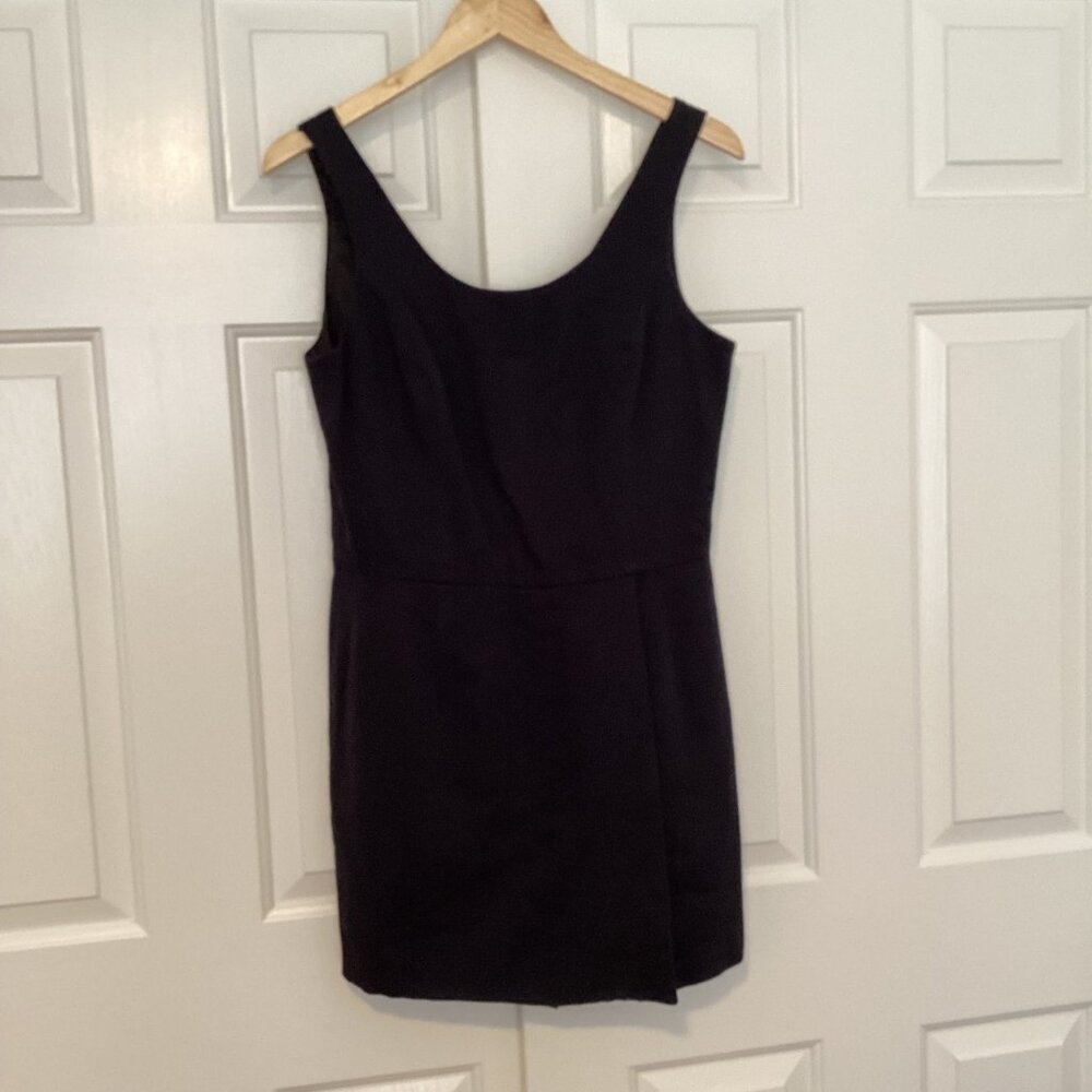 The Limited Black Textured Cotton Scoop Neck Sleeveless Romper Size 10 NWT